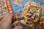 6' 2" x 8' 10" Pakistan Kazak Rug image 2
