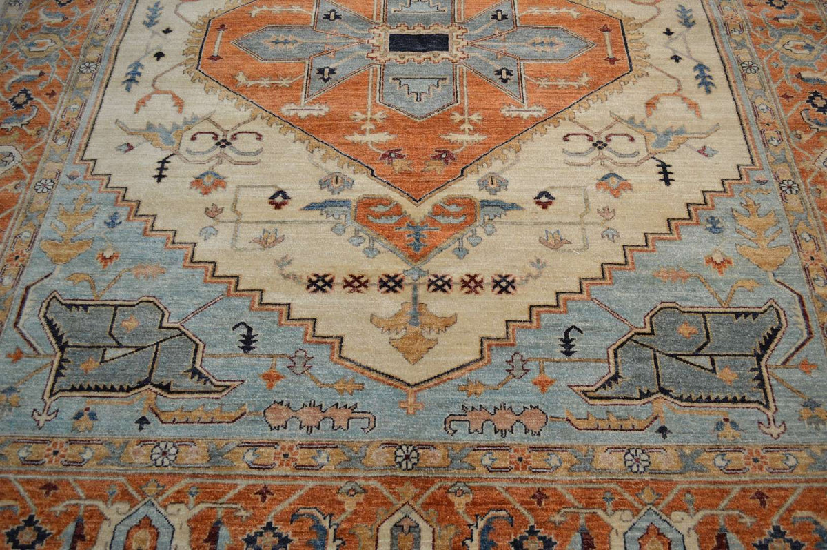 8' 2" x 9' 10" Pakistan Serapi Rug image 2