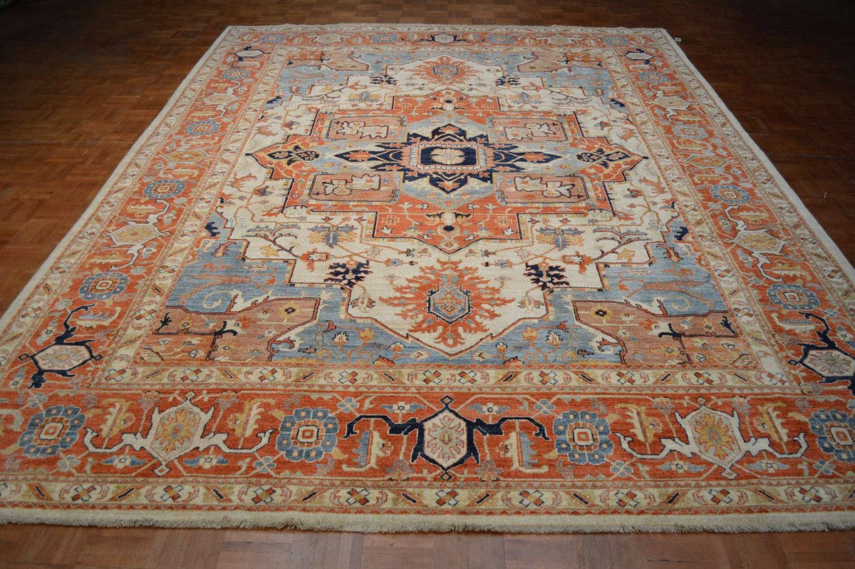 9' 0" x 12' 0" Pakistan Serapi Rug image 1