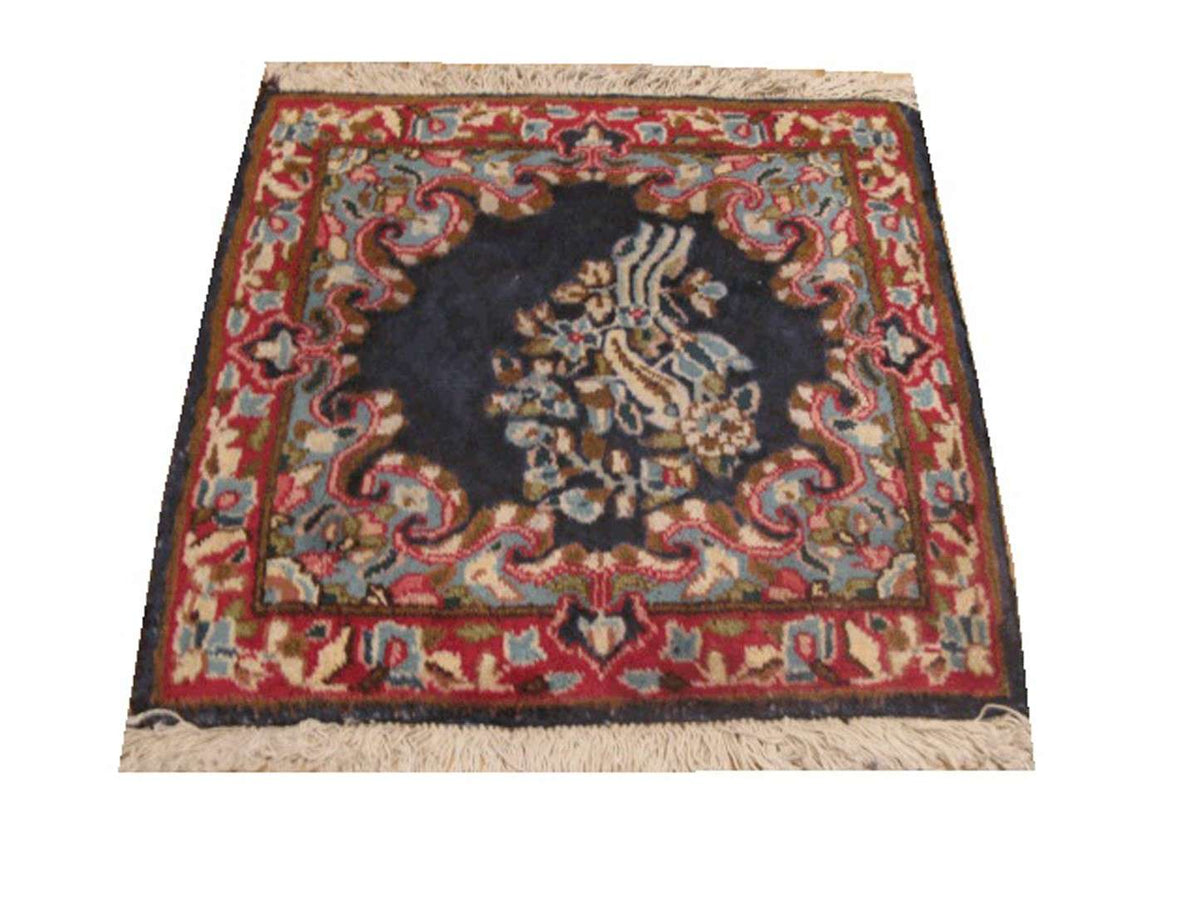 1' 8" x 1' 8" Persian Kirman Square Rug image 0
