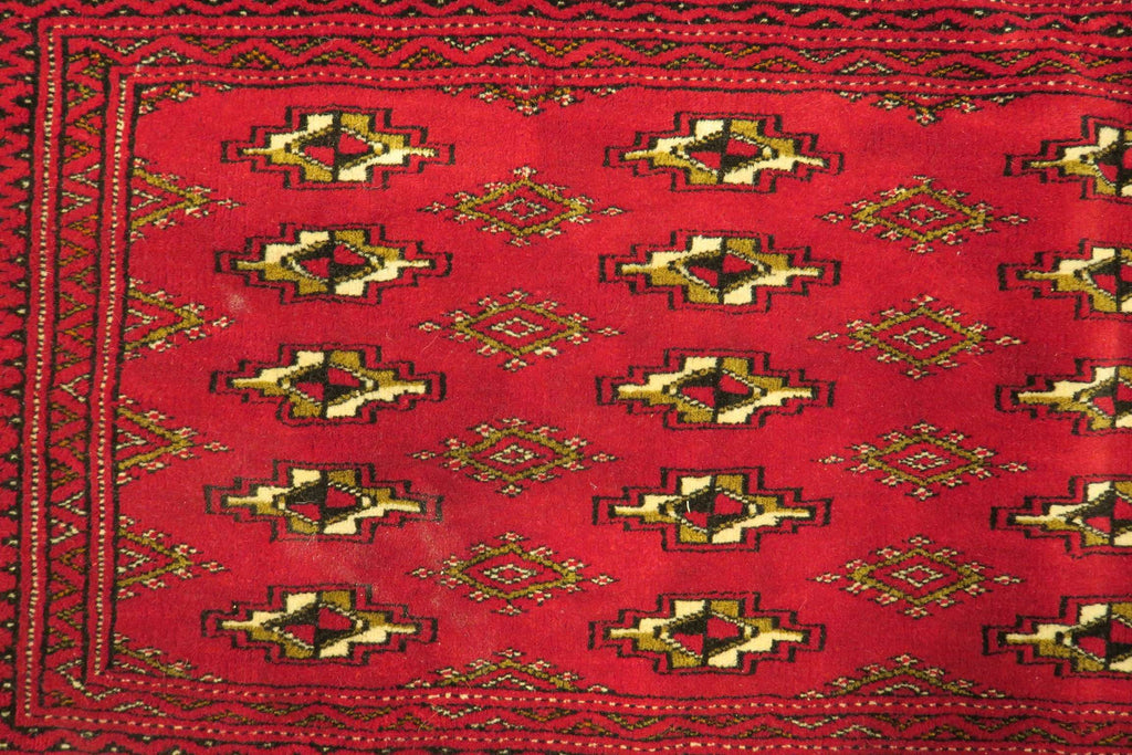 1'9'' x 4'3'' Persian Turkeman Rug image 6