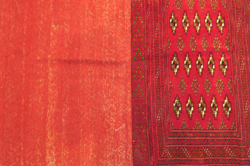 1'9'' x 4'3'' Persian Turkeman Rug image 8