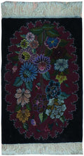 0' 8" x 1' 6" Persian Tebriz Rug image 0