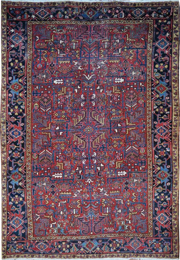 7' 3" x 10' 7" Persian Heriz Rug image 0