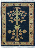 1' 8" x 2' 3" India Peshawar Rug image 0