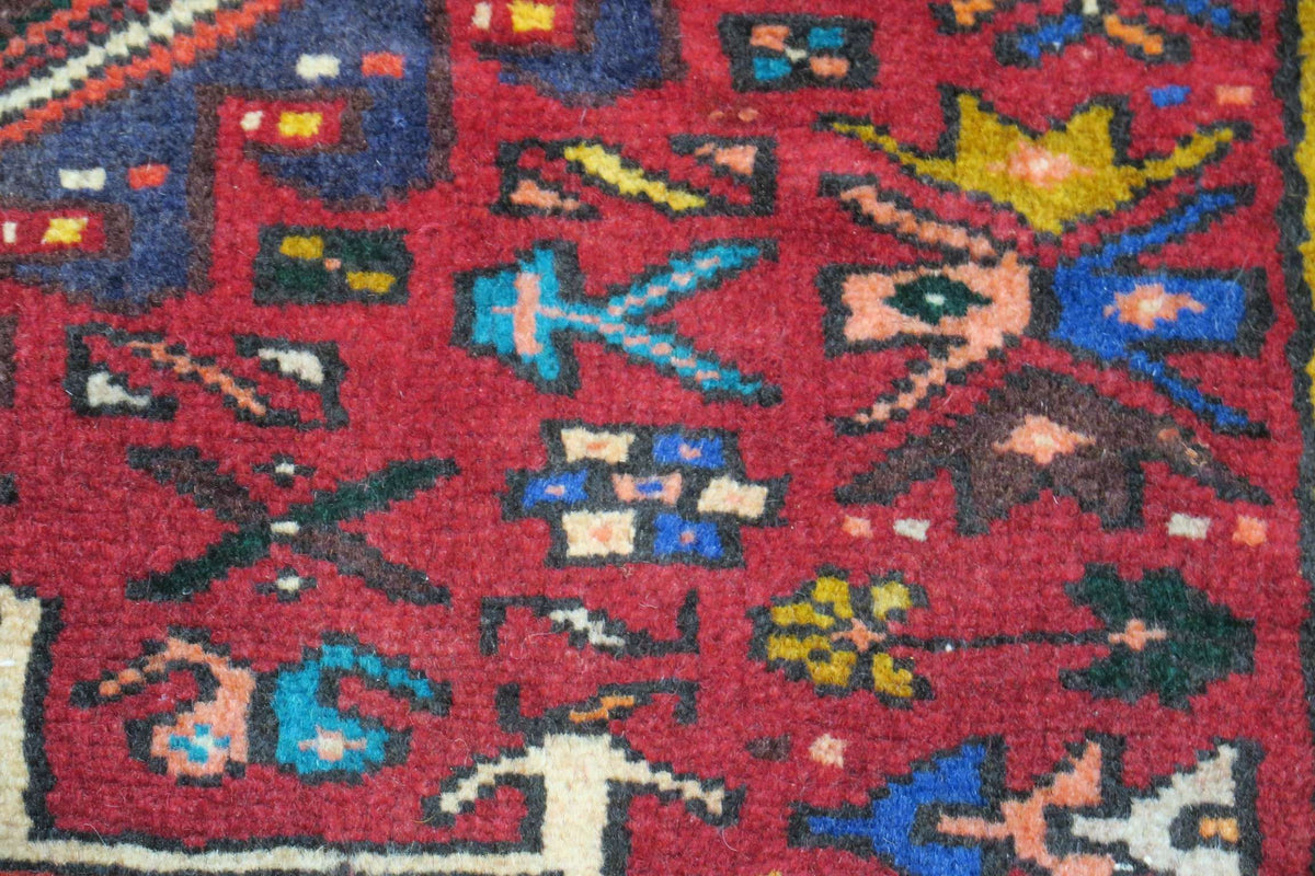 2'8'' x 12'8'' Persian Hamadan Rug image 2