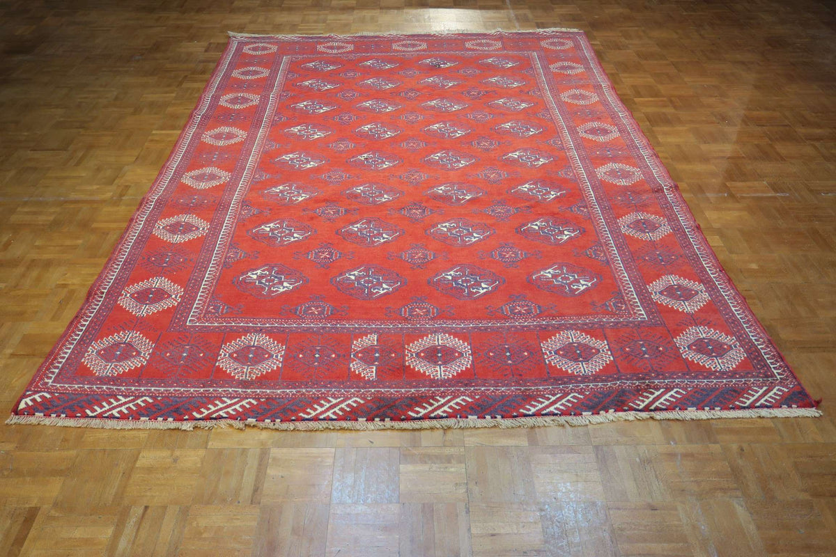 6'4'' x 9'1'' Persian Turkeman Rug image 9