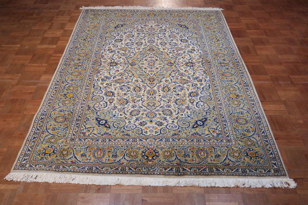 4'7'' x 7'2'' Persian Kashan Rug image 6