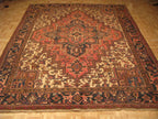 8' 1" x 10' 2" Persian Heriz Rug image 1
