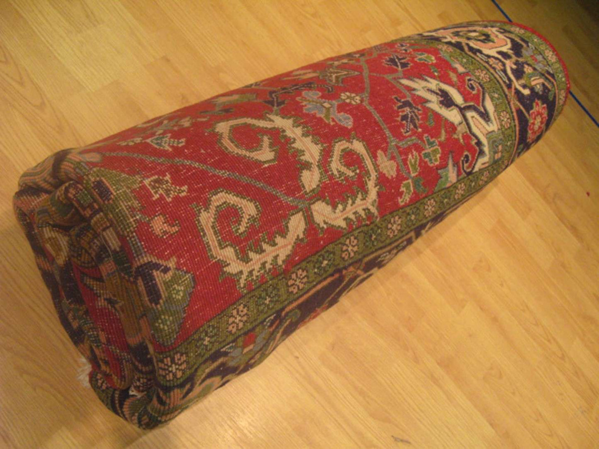 7' 4" x 10' 6" Persian Heriz Rug image 11