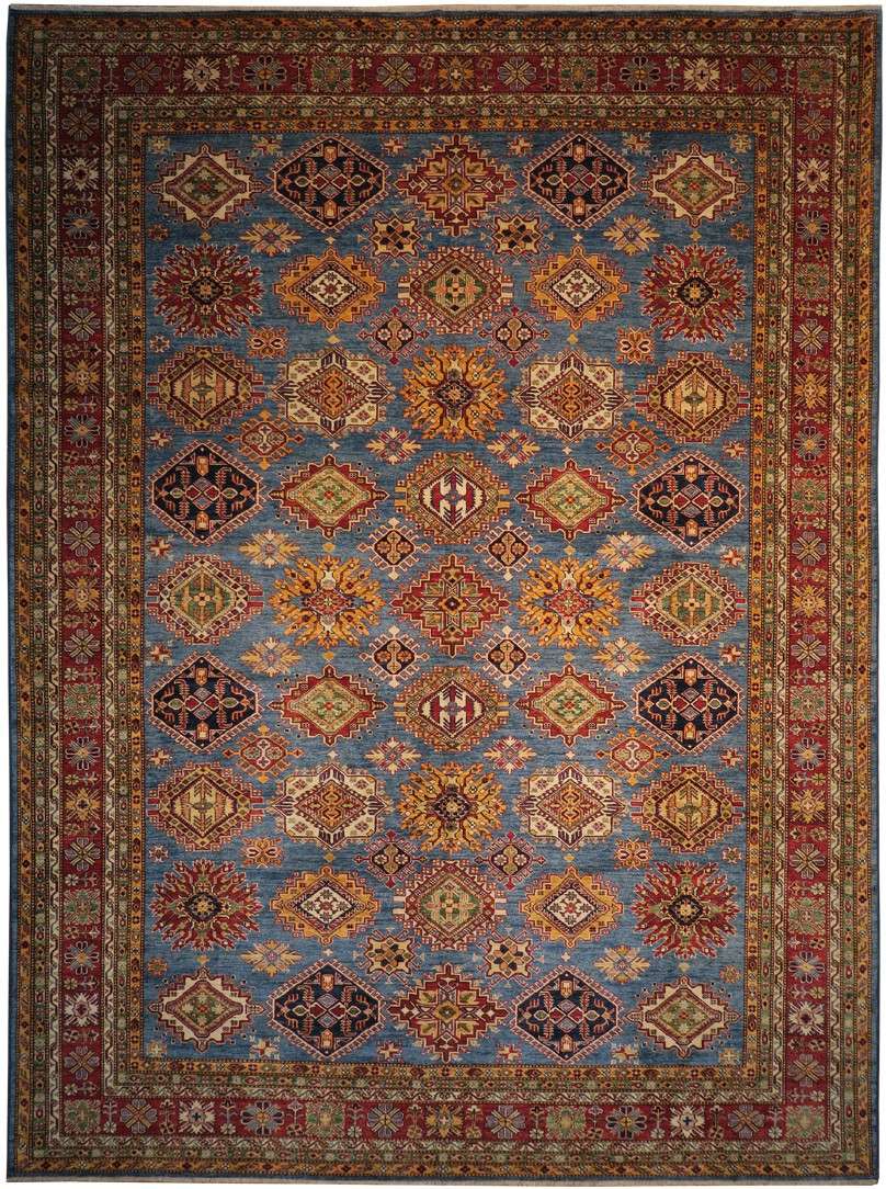 10' 2" x 13' 9" Pakistan Kazak Rug image 0