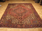 6' 1" x 8' 9" Persian Heriz Rug image 1