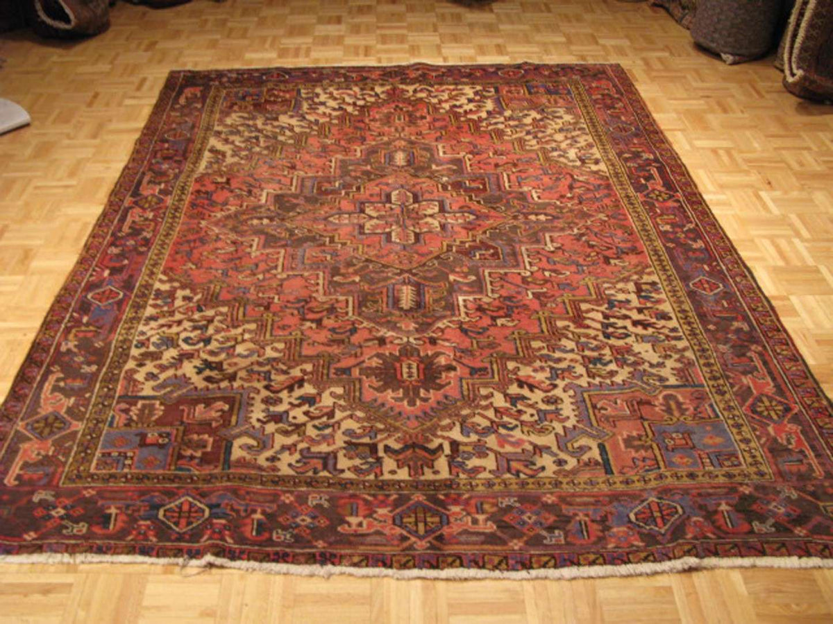 6' 1" x 8' 9" Persian Heriz Rug image 1