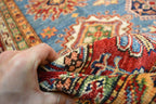 10' 2" x 13' 9" Pakistan Kazak Rug image 11