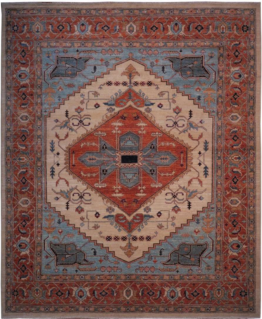 8' 2" x 9' 10" Pakistan Serapi Rug image 0