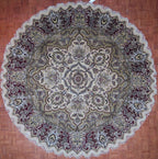 10' 0" x 10' 0" India Agra Round Rug image 0