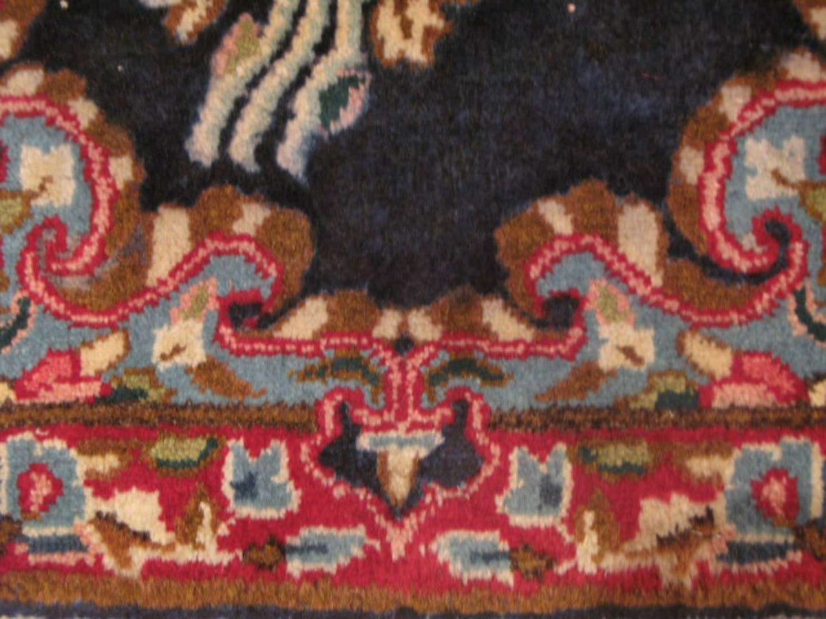 1' 8" x 1' 8" Persian Kirman Square Rug image 3