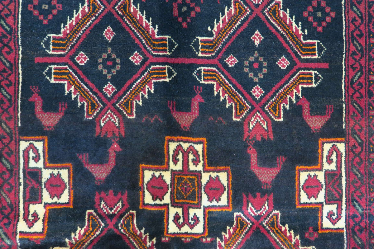 3'3'' x 6'2'' Persian Baluch Rug