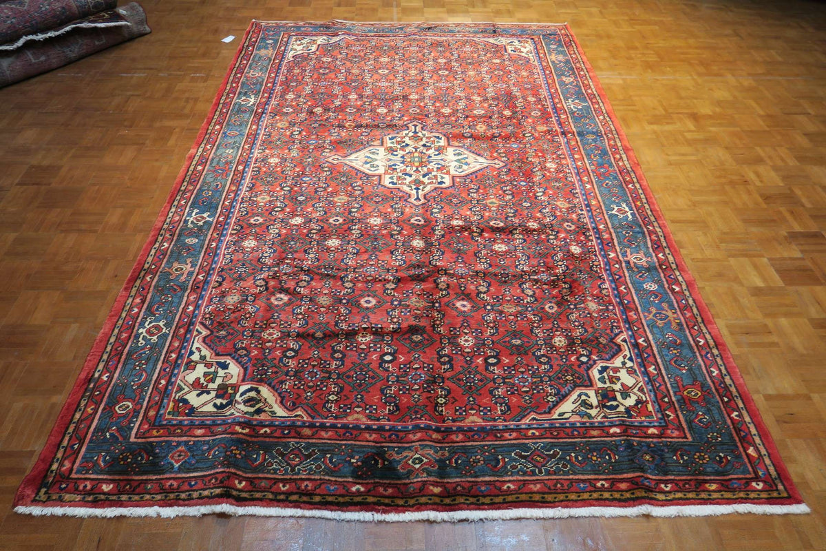6'9'' x 10'3'' Persian Hamadan Rug