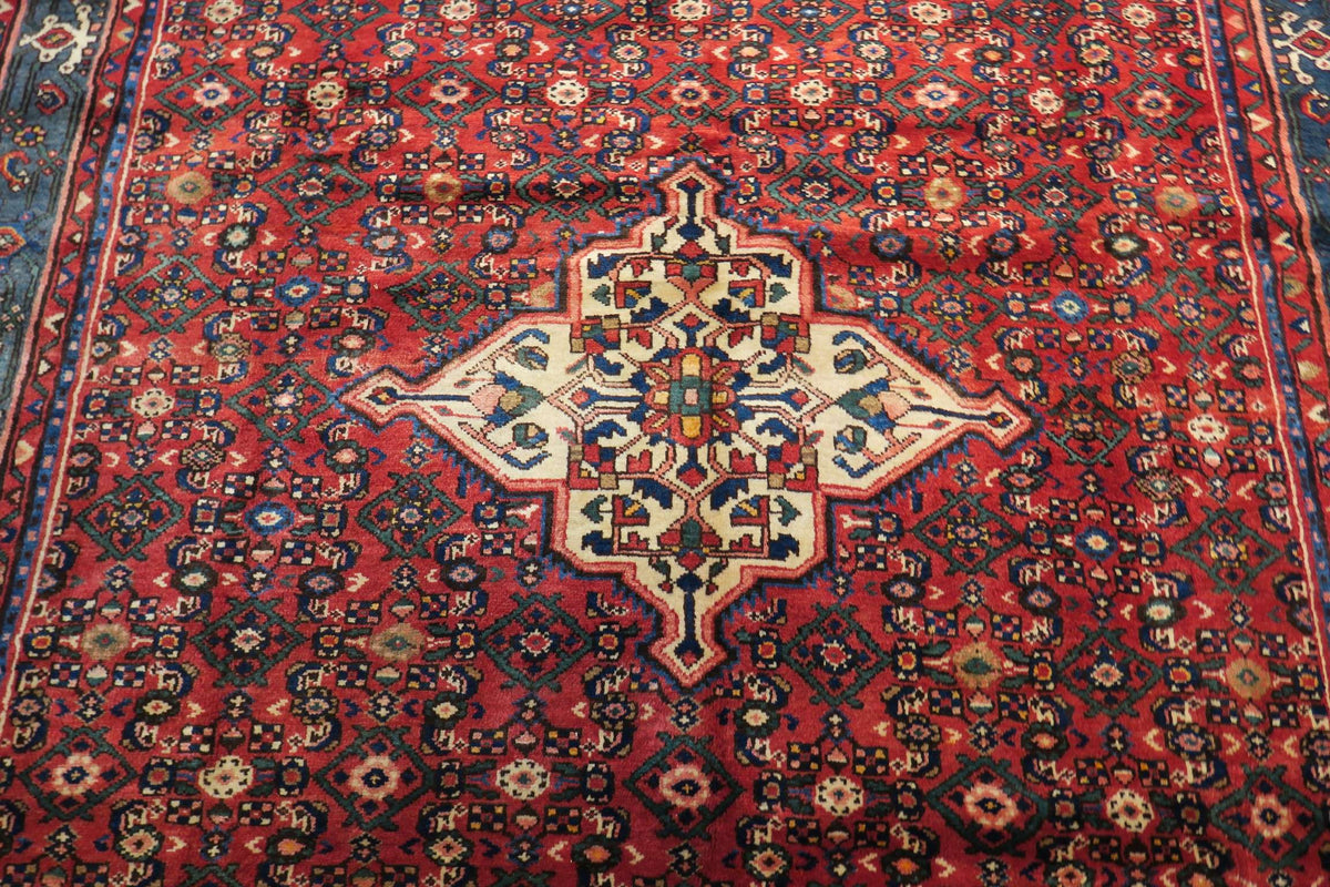 6'9'' x 10'3'' Persian Hamadan Rug