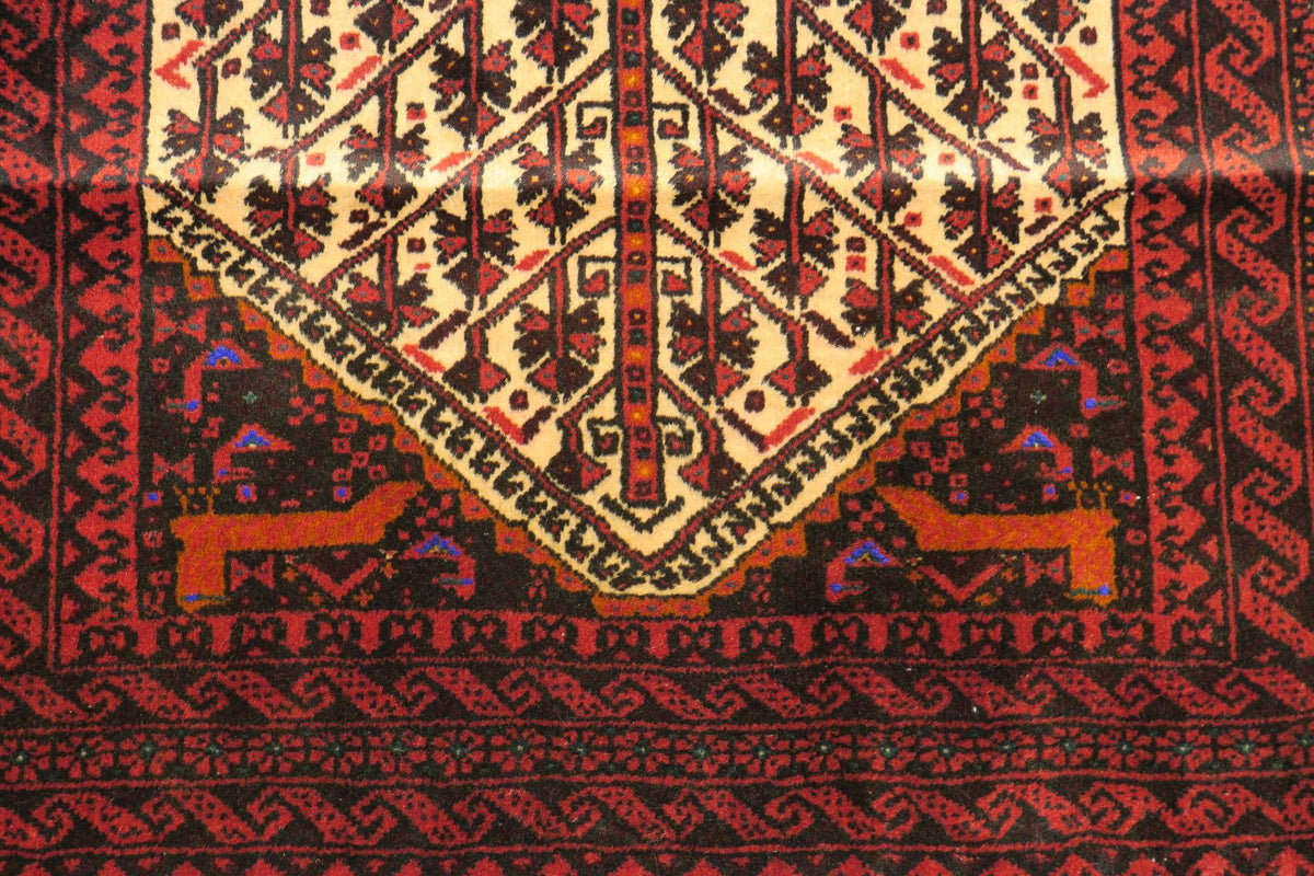 3'2'' x 8'5'' Persian Baluch Rug