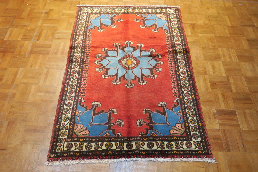 3'6'' x 5'2'' Persian Hamadan Rug