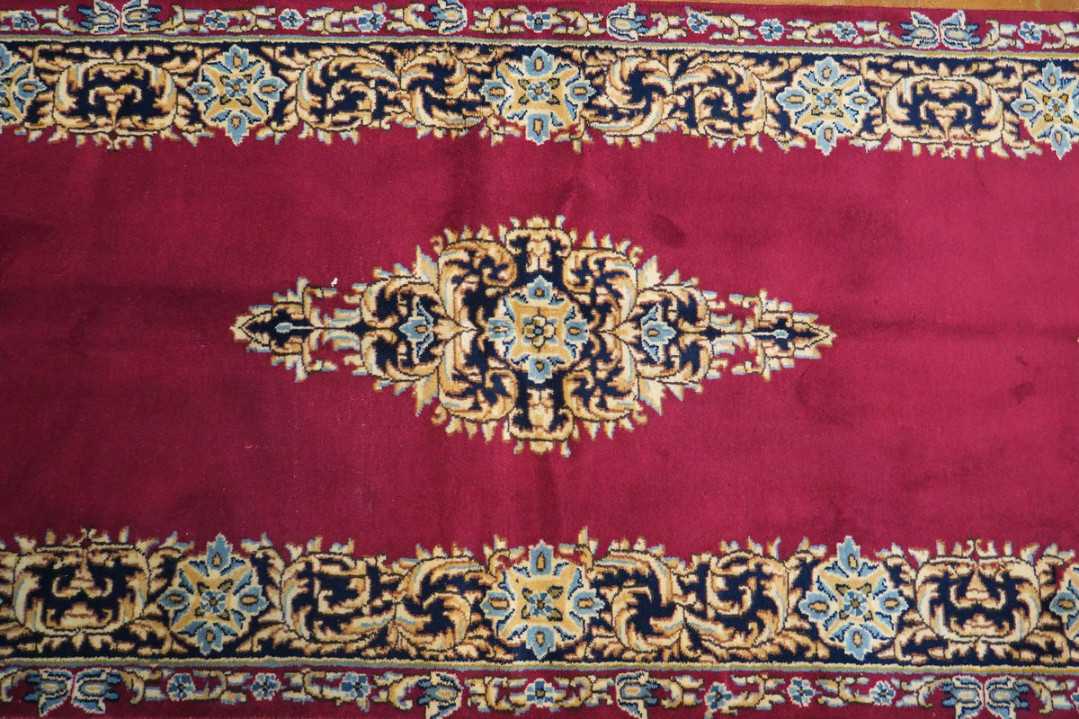 3'2'' x 12'9'' Persian Kerman Rug