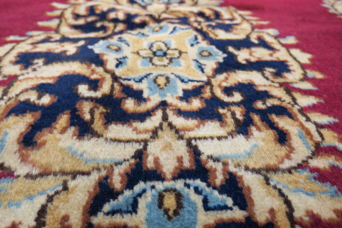 3'2'' x 12'9'' Persian Kerman Rug