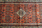 2'9'' x 9'7'' Persian Hamadan Rug
