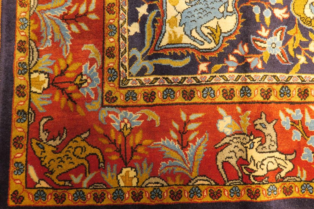 4'4'' x 7'1'' Persian Shahreza Rug