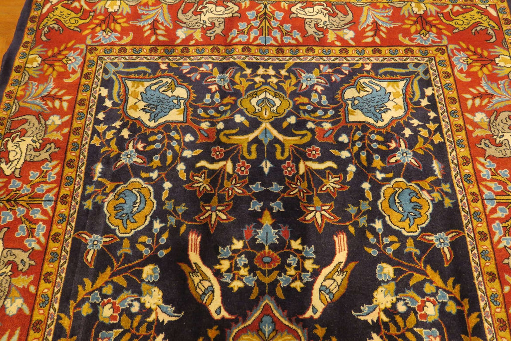 4'4'' x 7'1'' Persian Shahreza Rug