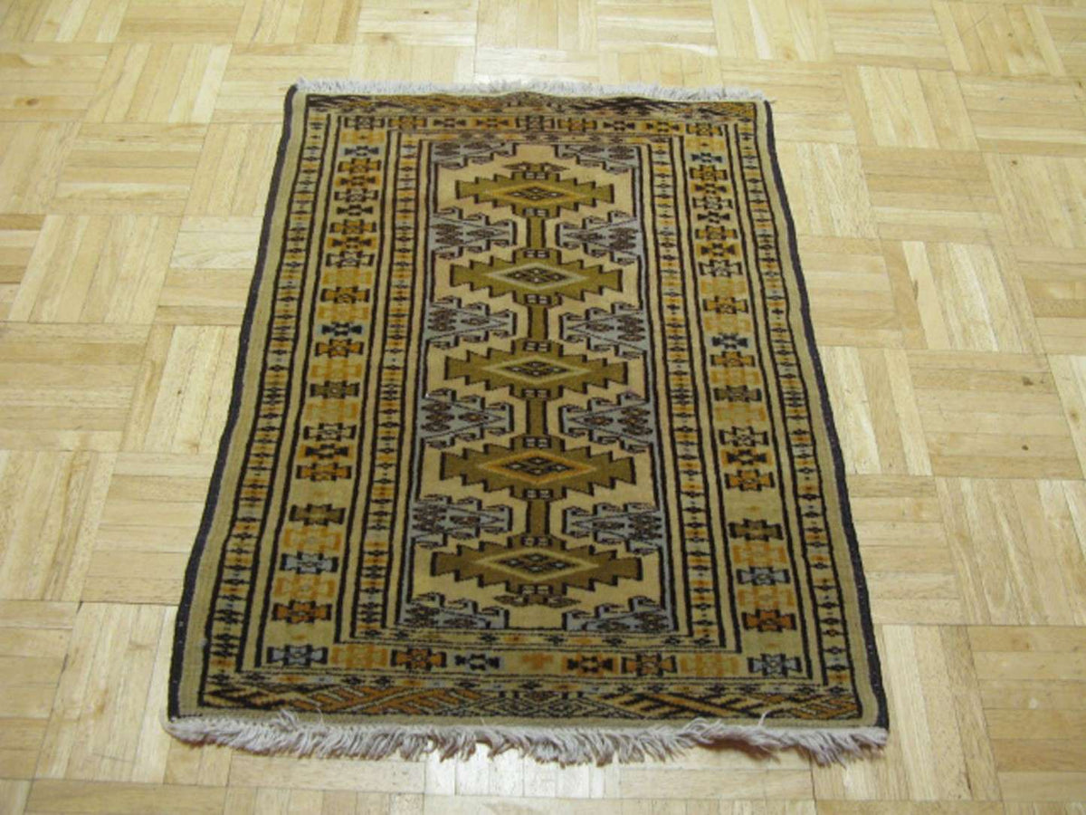 1' 8" x 2' 2" Persian Turkmen Rug image 1