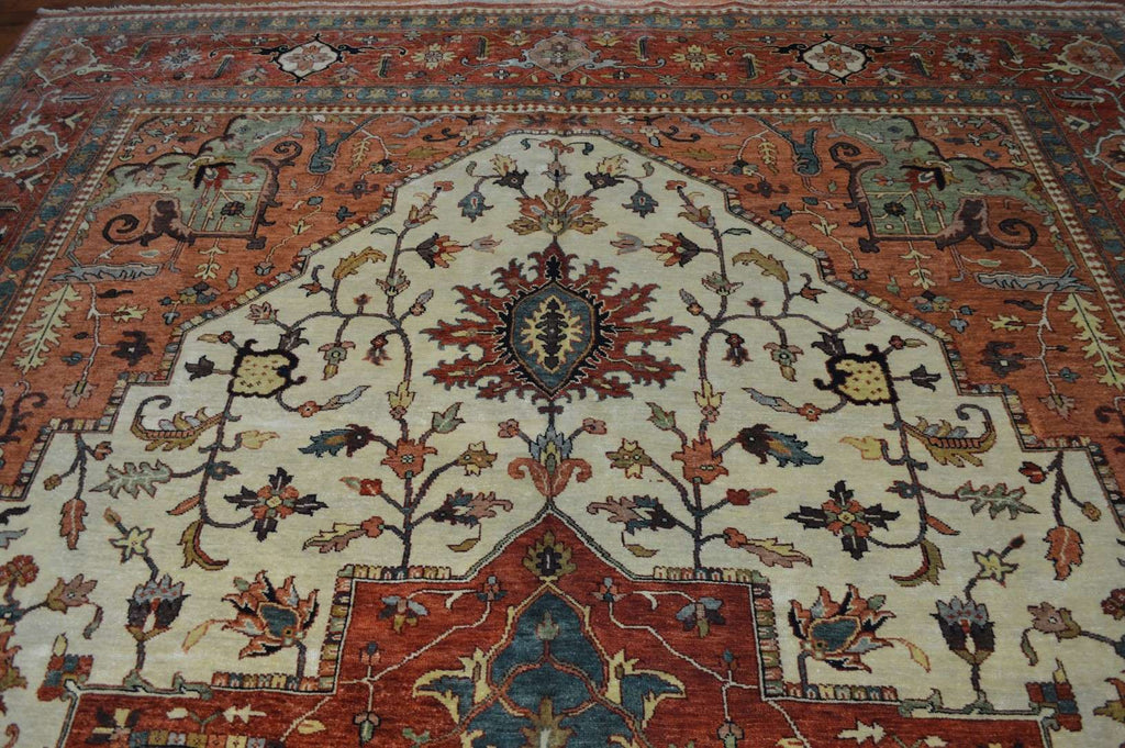 11' 8" x 19' 8" India Serapi Rug image 7