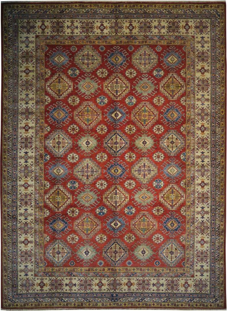 9' 0" x 12' 3" Pakistan Kazak Rug image 0