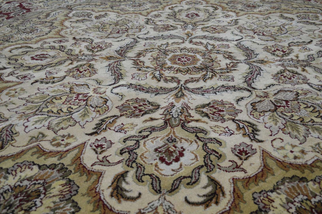 10' 0" x 10' 0" India Agra Round Rug image 10