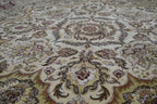 10' 0" x 10' 0" India Agra Round Rug image 10