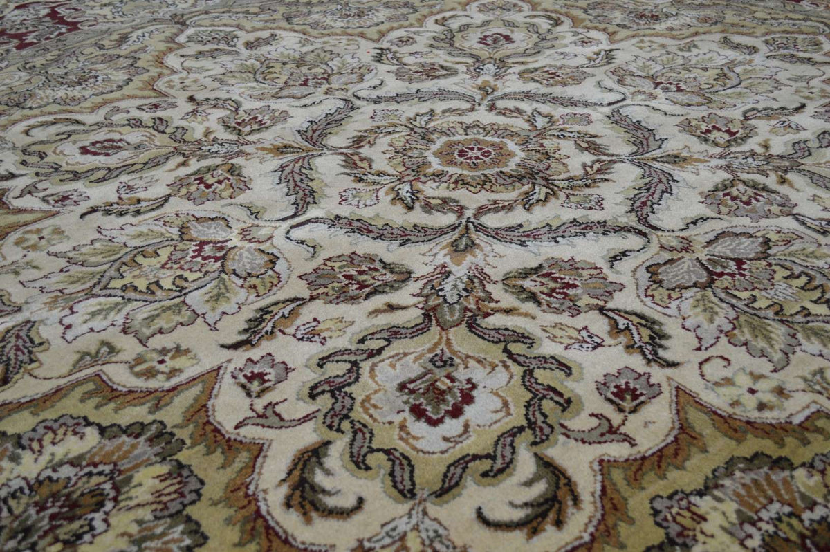 10' 0" x 10' 0" India Agra Round Rug image 10