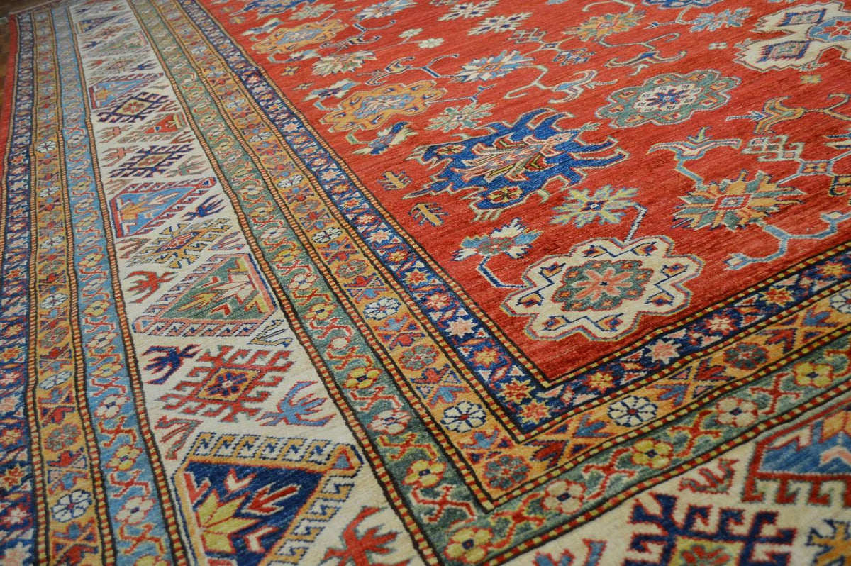 8' 10" x 11' 6" Pakistan Kazak Rug image 8