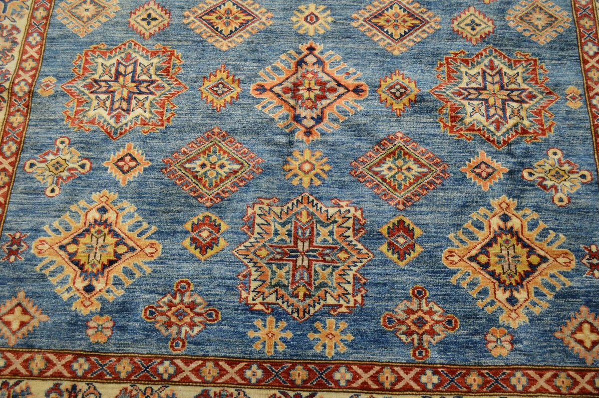 6' 2" x 8' 10" Pakistan Kazak Rug image 7
