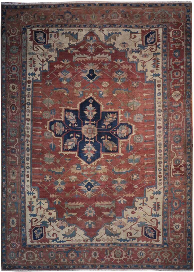 9' 4" x 13' 2" Persian Serapi Rug image 0