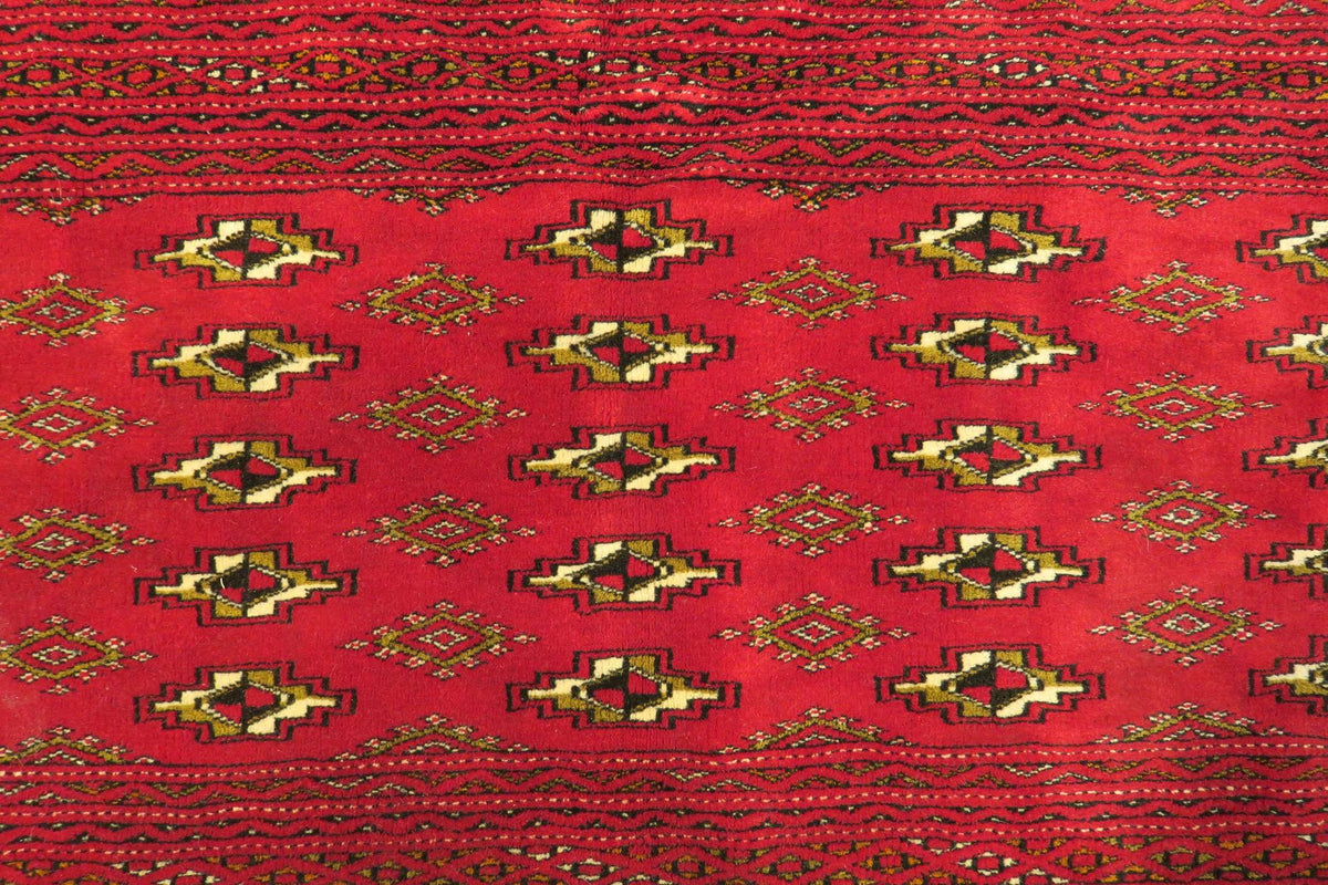 1'9'' x 4'3'' Persian Turkeman Rug image 3