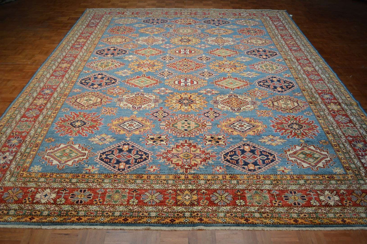 10' 2" x 13' 9" Pakistan Kazak Rug image 1
