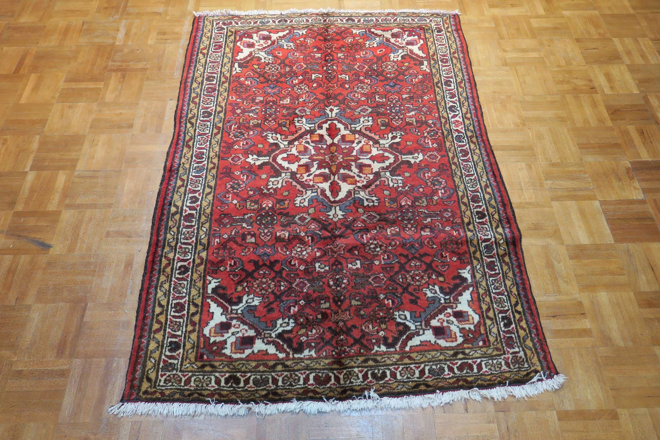 3'6'' x 4'10'' Persian Hamedan Rug - Image 8