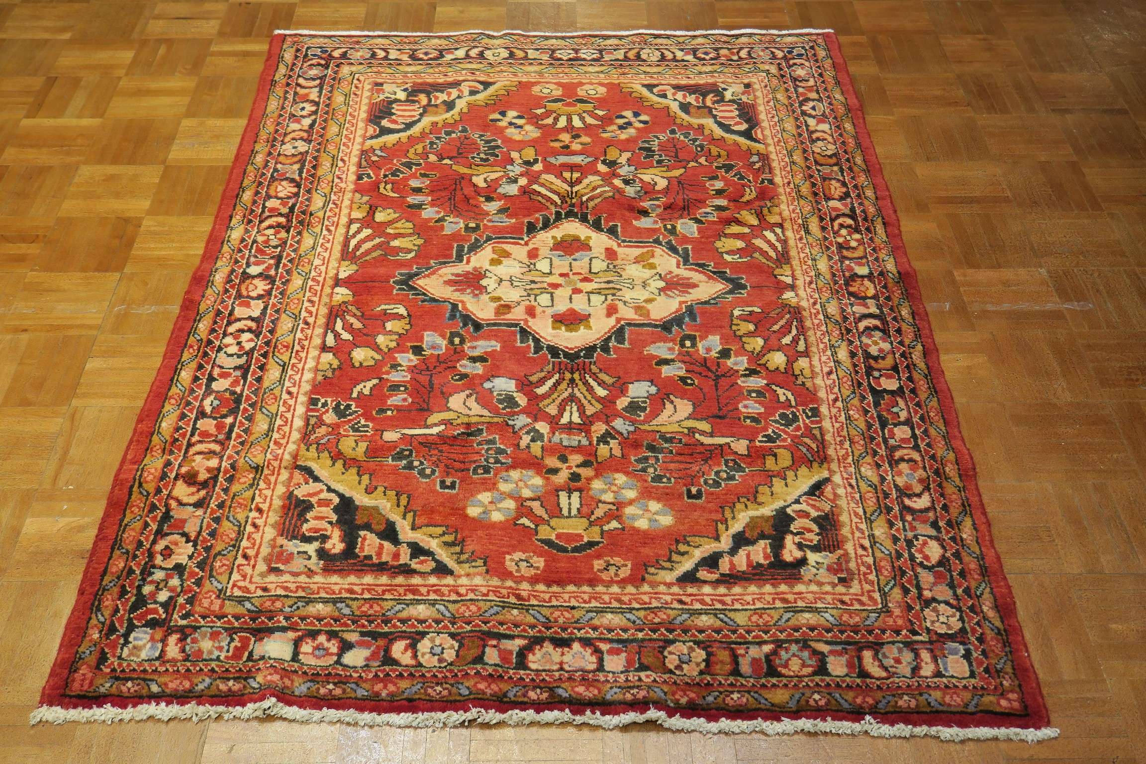 3'9'' x 5'3'' Persian Hamedan Rug - Image 3