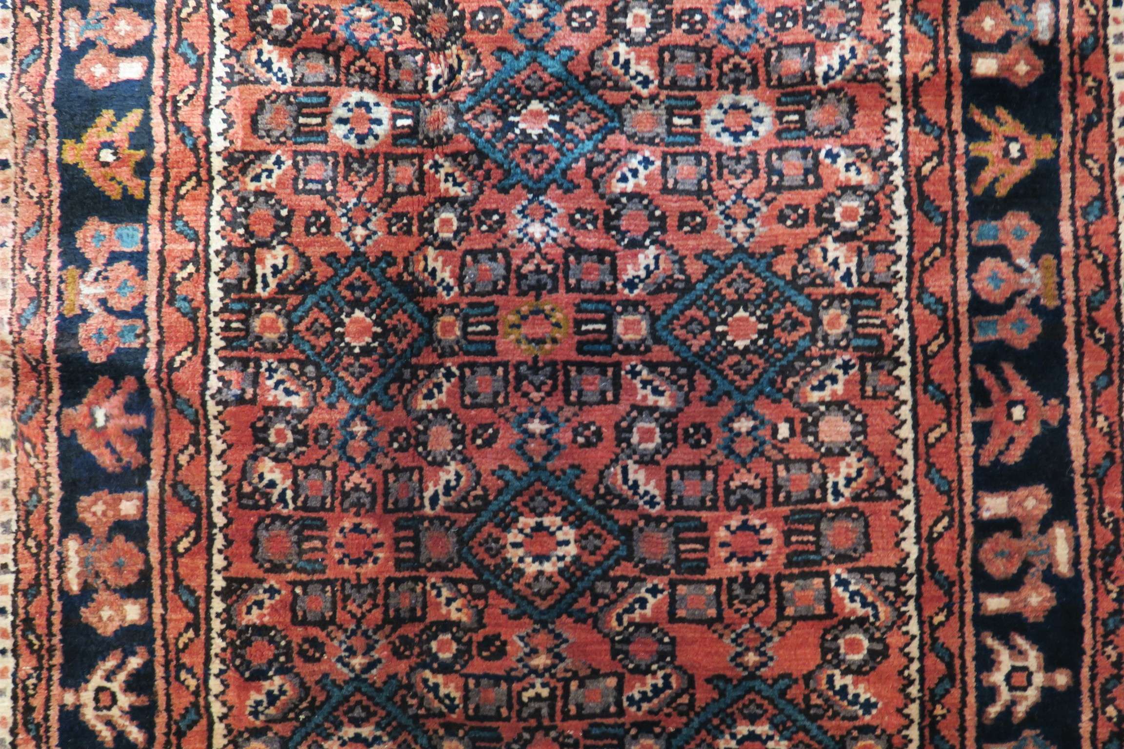 2'7'' x 11'1'' Persian Hamedan Rug - Image 8