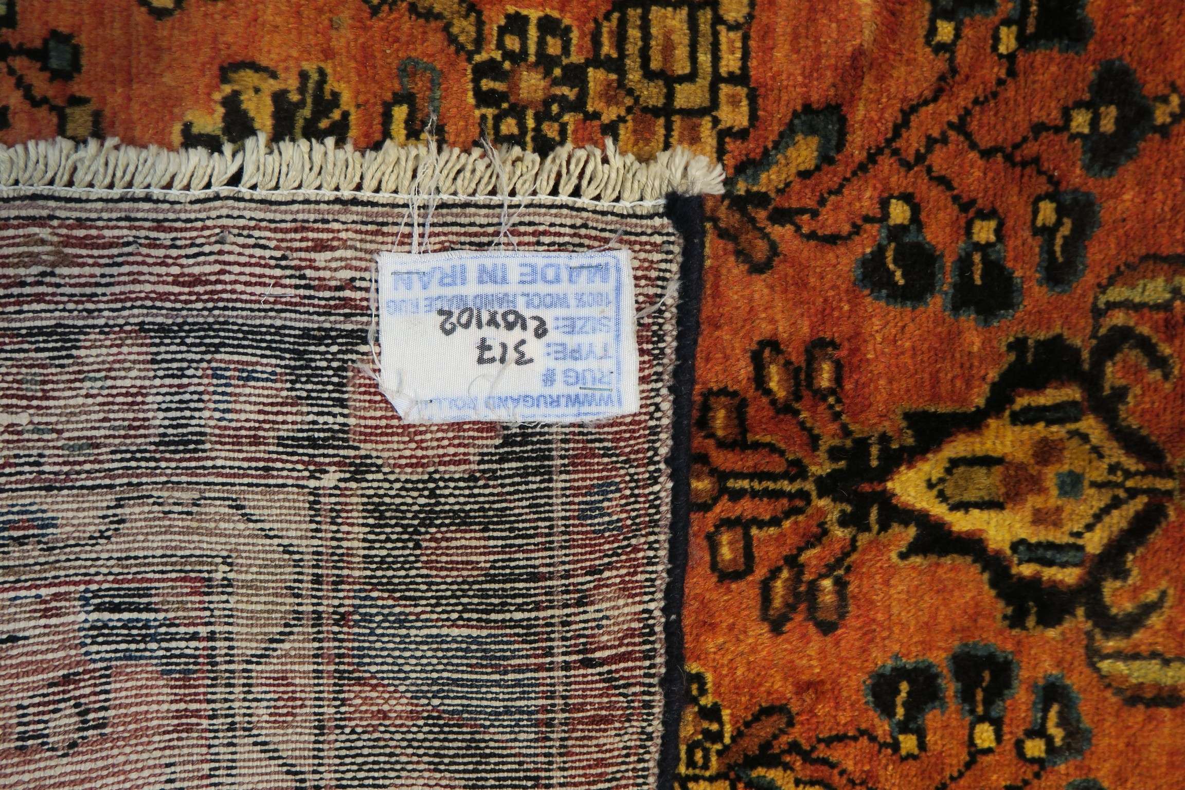 3'3'' x 6'9'' Persian Hamedan Rug - Image 7