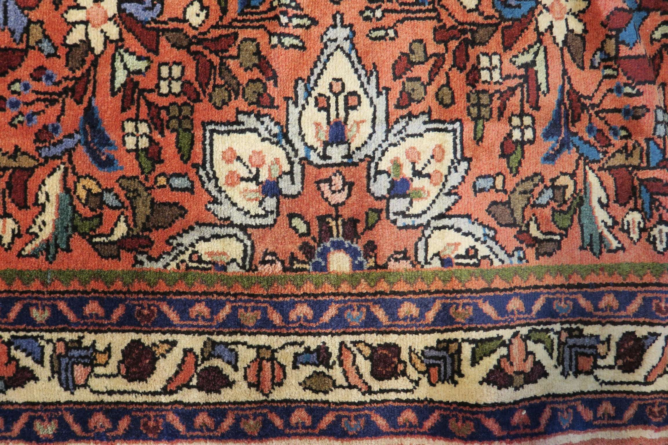 2'8'' x 12'4'' Persian Hamedan Rug - Image 3