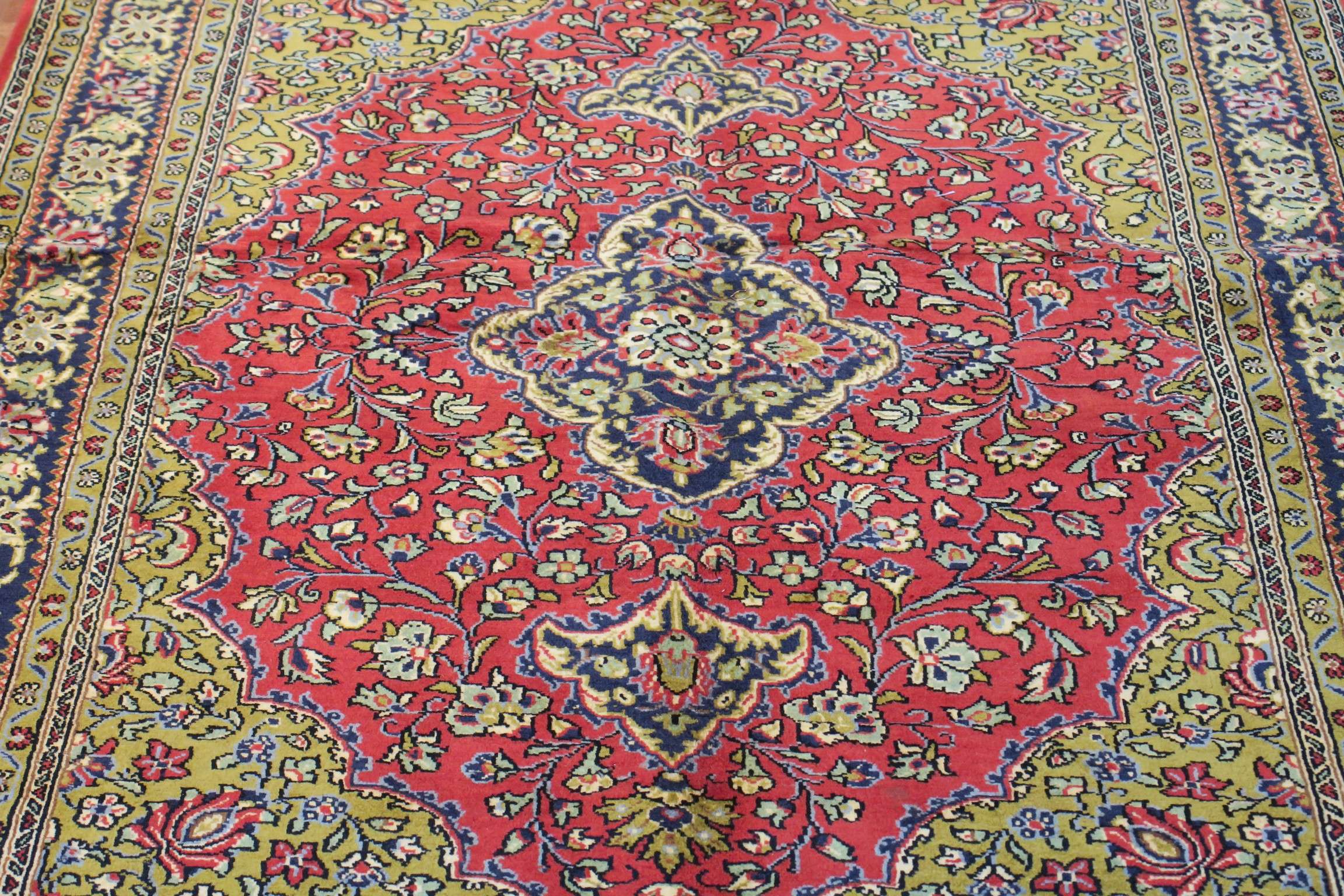 3'5'' x 5'6'' Persian Qoum Rug - Image 5