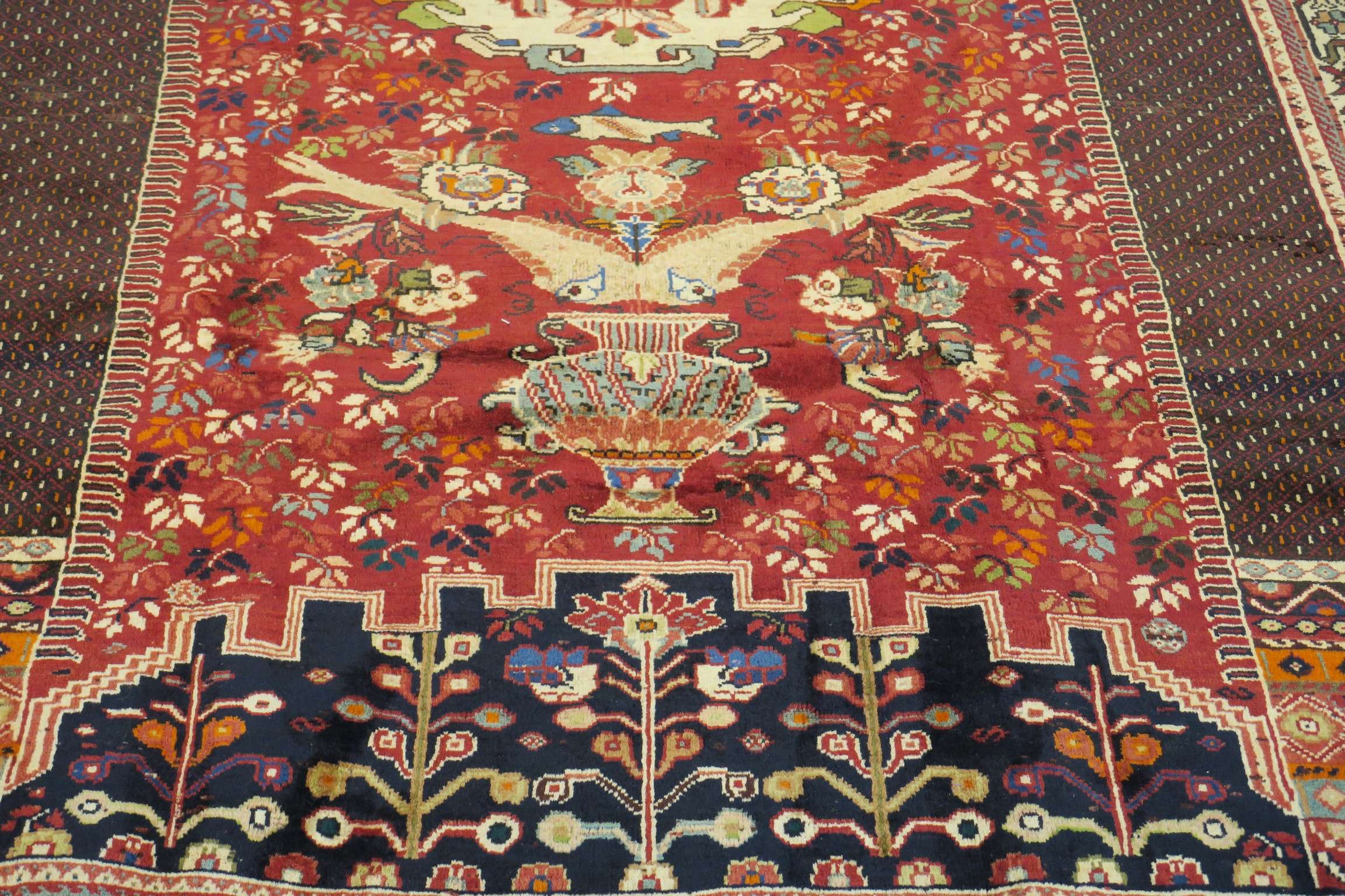 5'6'' x 8'9'' Persian Sheraz Rug - Image 11