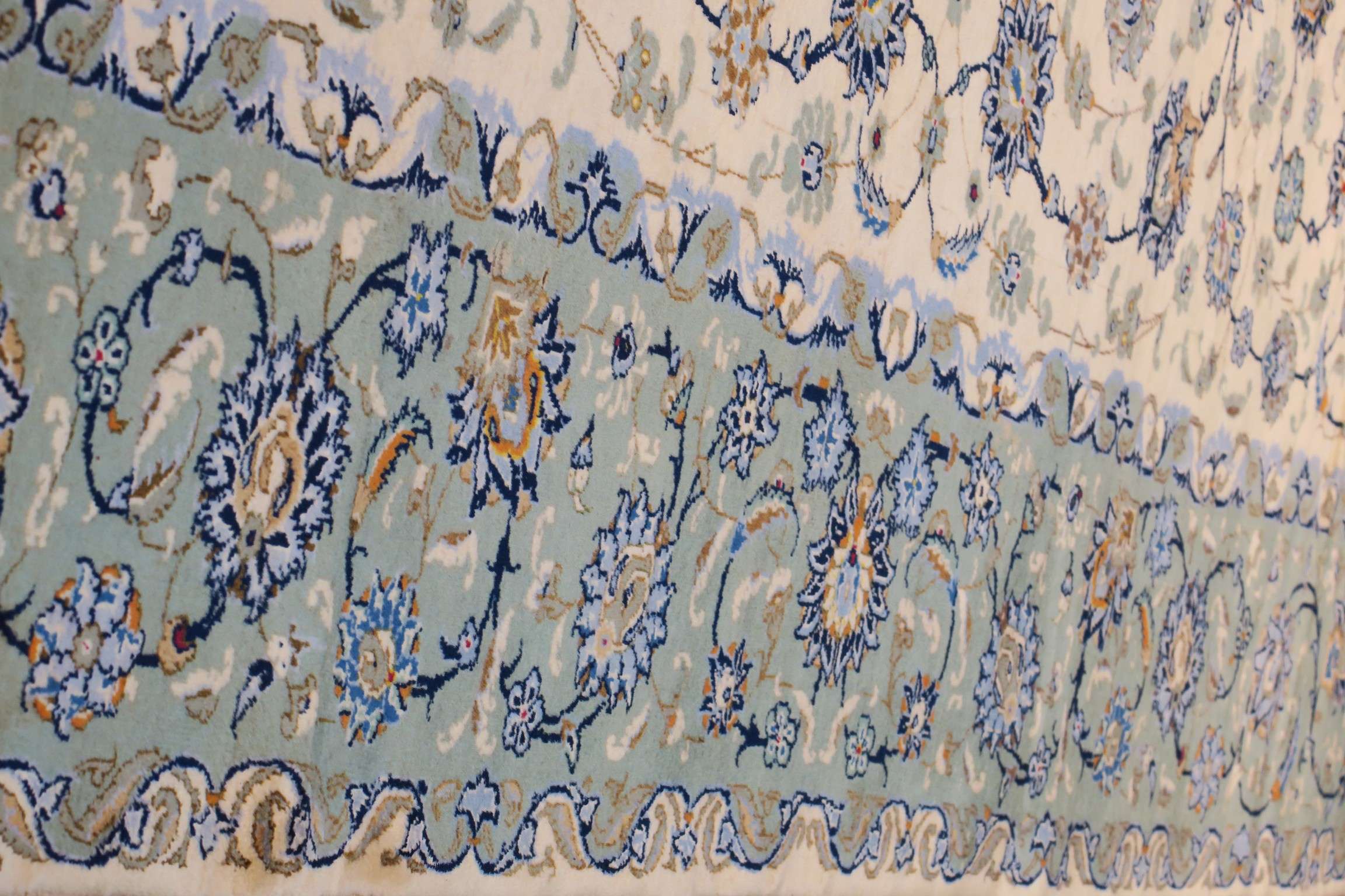 9'7'' x 13'1'' Persian Keshan Rug - Image 2